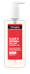 Neutrogena pesuneste 200 ml Clear & Defend+ Facial Wash