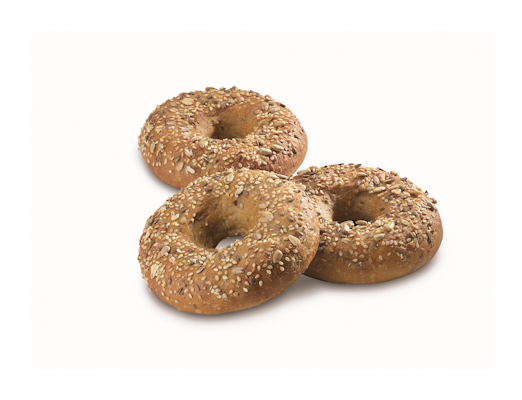 Bakeline Low carb bagel halkaistu 36x75g kypsä pakaste