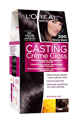 L'Oréal Paris Casting Crème Gloss 200 Ebony Black Musta kevytväri