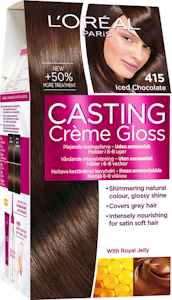 L'Oréal Paris Casting Crème Gloss 415 Iced Chocolate Syvä Kastanjanruskea kevytväri