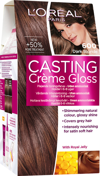 L'Oréal Paris Casting Crème Gloss 600 Dark Blonde Tummanvaalea kevytväri