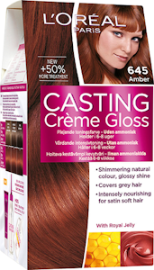 L'Oréal Paris Casting Crème Gloss 645 Amber Tummanvaalea Kupari Mahonki