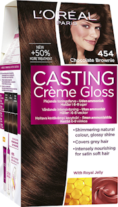 L'Oréal Paris Casting Créme Gloss kevytväri 454 Chocolate Brownie Keskiruskea Mahonki Kupari