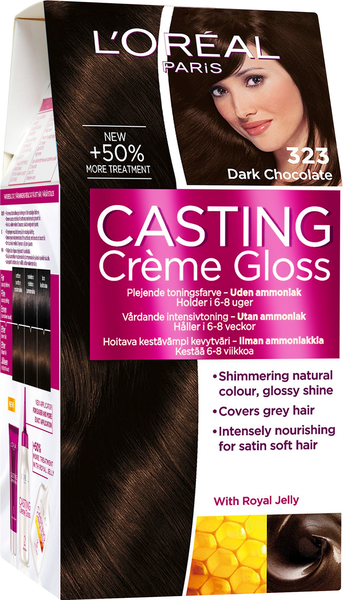 L'Oréal Paris Casting Crème Gloss 323 Dark Chocolate tummanruskea