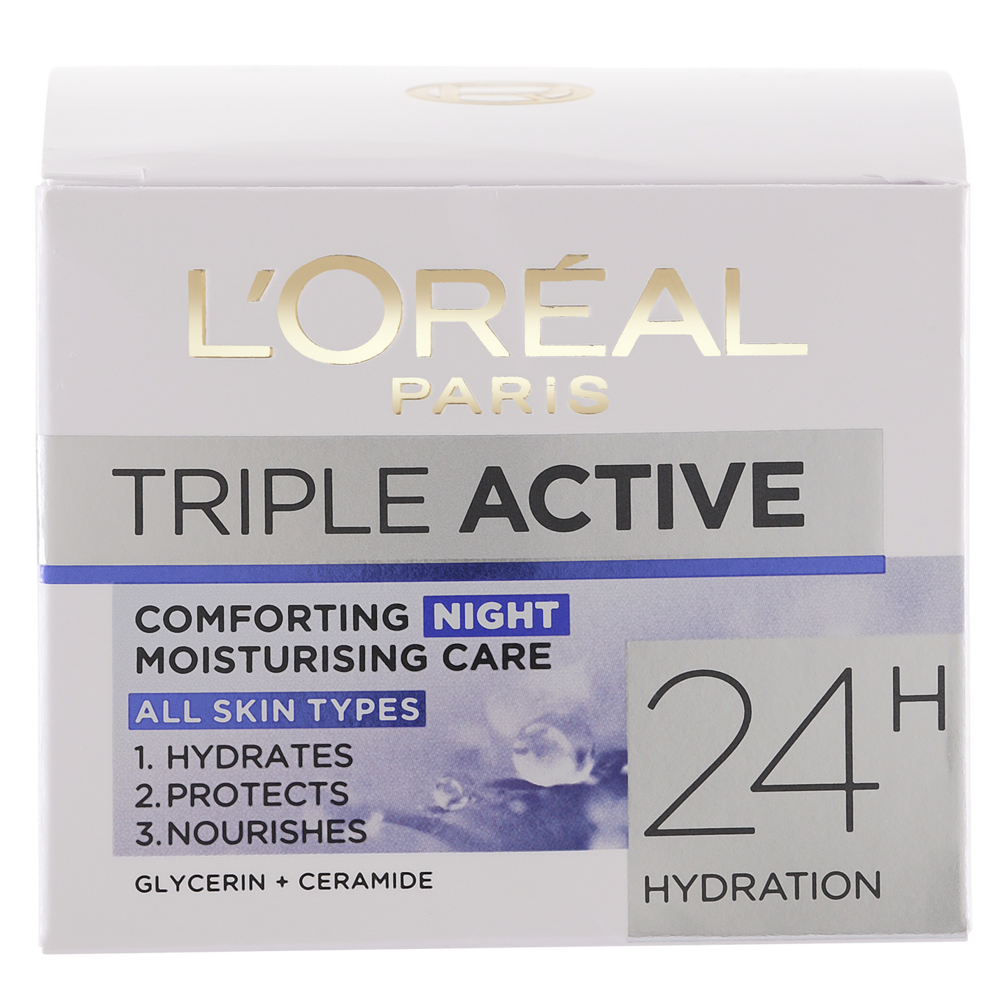 L'Oréal Paris Triple Active kosteuttava yövoide 50ml