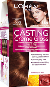 L'Oréal Paris Casting Crème Gloss 554 Spicy Choco Vaaleanruskea Mahonkikupari kevytväri