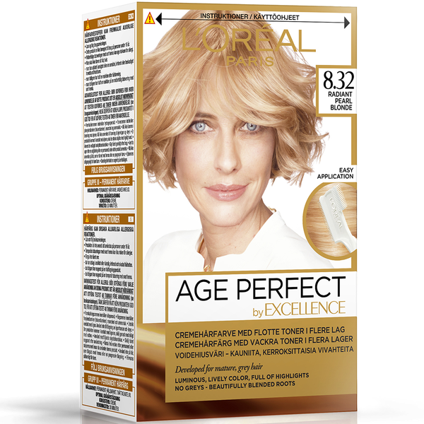 L'Oréal Paris Age Perfect by Excellence kestoväri 8.32 Radiant Pearl Blonde Keskivaalea helmiäiskult