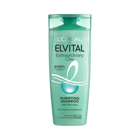 L'Oréal Paris Elvital 250ml Extraordinary Clay shampoo normaaleille hiuksille