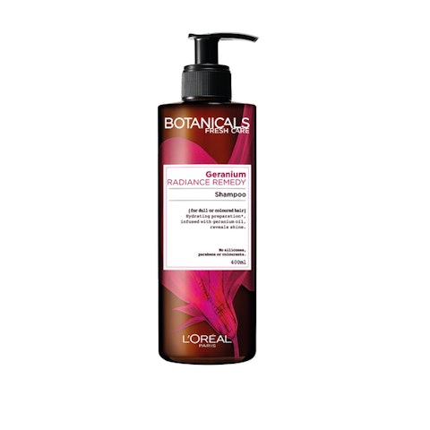 L'Oréal Paris Botanicals shampoo 400ml Geranium Radiance Remedy värjätyille hiuksille