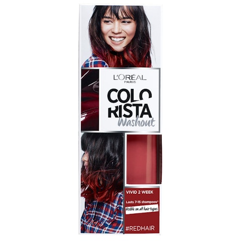 L'Oréal Paris Colorista Washout #Redhair väliaikainen poispestävä hiusväri