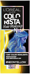 Colorista Hair Makeup #Neonyellow väliaikainen poispestävä hiusmeikki