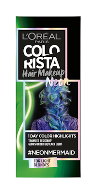 Colorista Hair Makeup #Neonmermaid väliaikainen poispestävä hiusmeikki