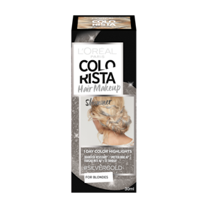 L'Oréal Paris Colorista Hair Makeup #Silvergold väliaikainen poispestävä hiusmeikki