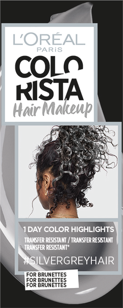 L'Oréal Paris Colorista Hair Makeup #Silvergreyhair väliaikainen poispestävä hiusmeikki