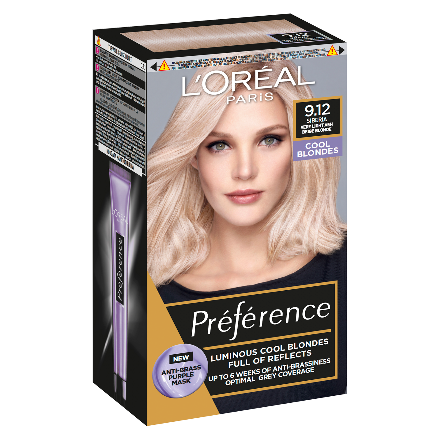 L´Oréal Paris Preference kestoväri 9.12 Siberia vaalea helmiäistuhka