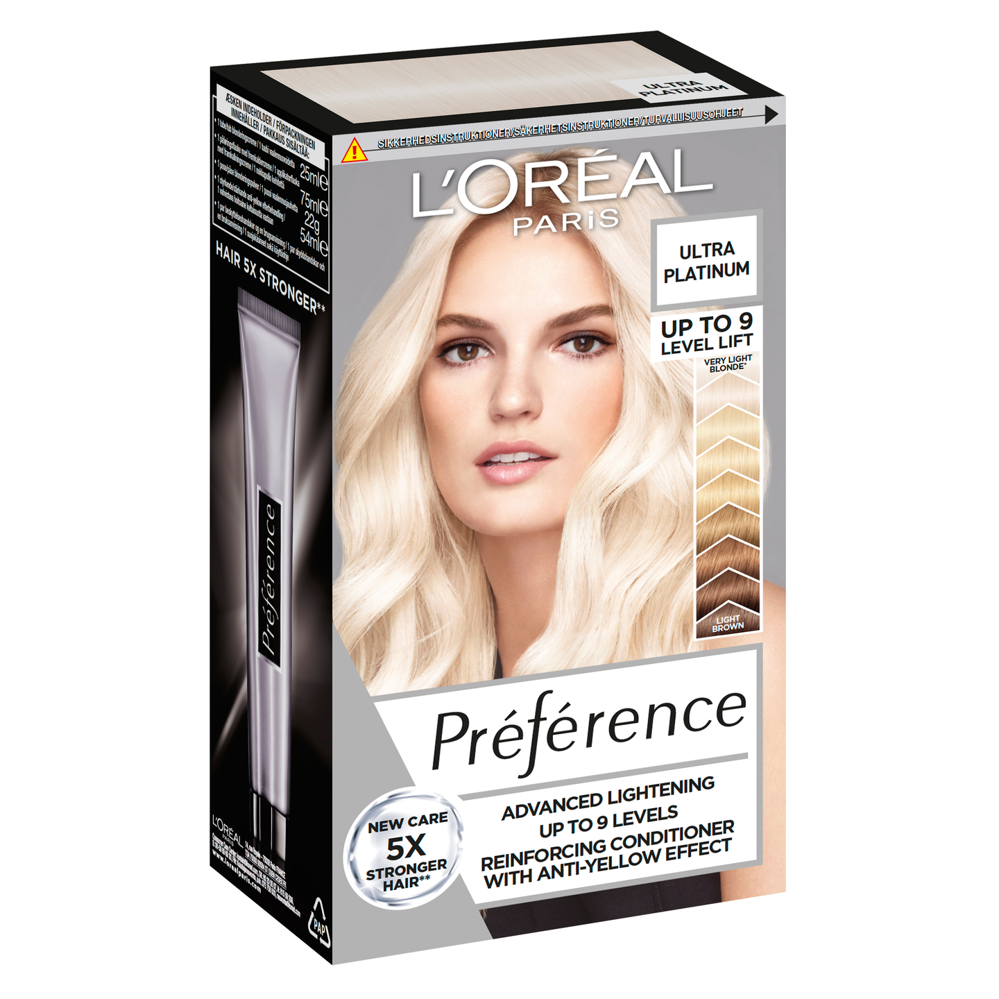 L´Oréal Paris Preference Ultra Platinum 9 asteen ultravoimakas vaalennus