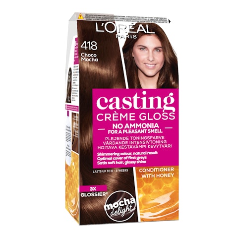 L'Oréal Paris Casting Creme Gloss kevytväri 418 Choco Mocha