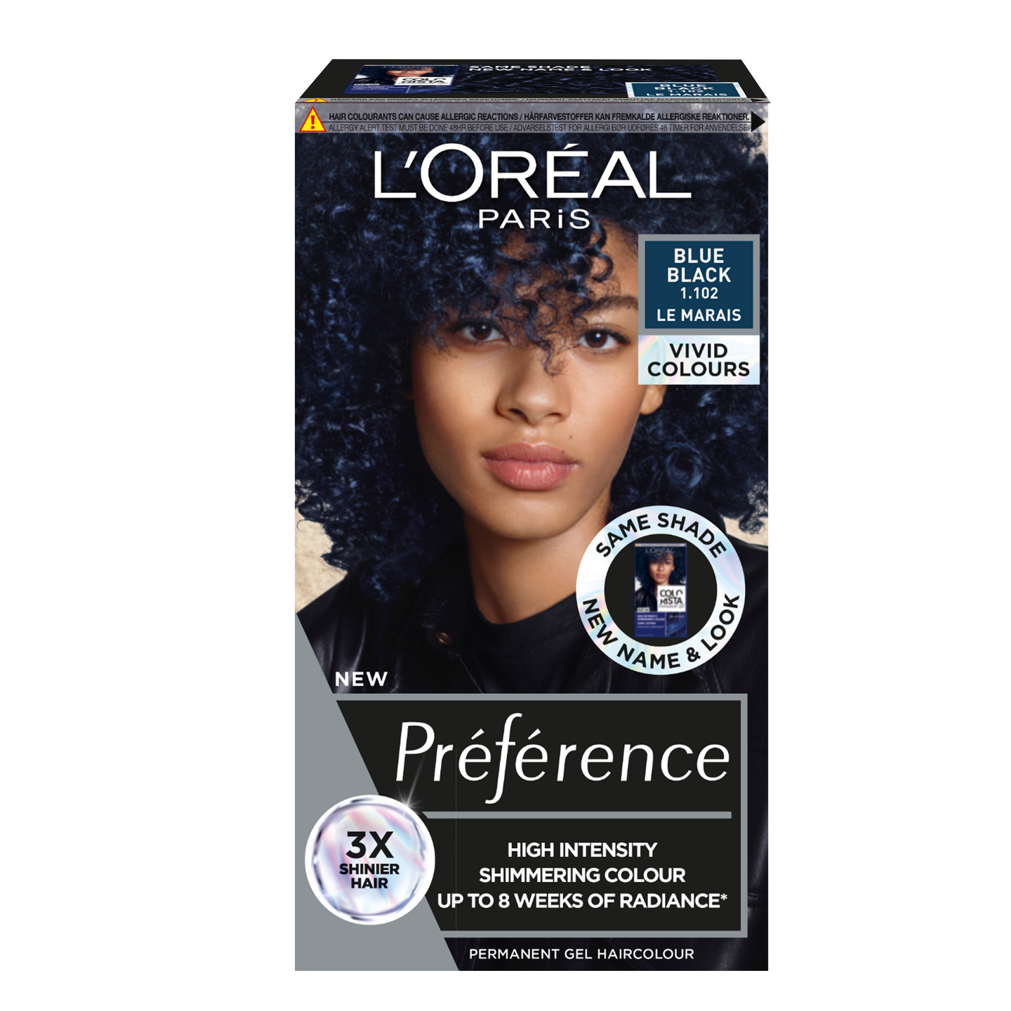 L'Oréal Paris Préférence Vivid Colours Blue Black intensiivinen kestoväri 1kpl