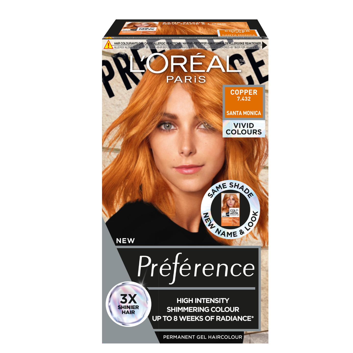 L'Oréal Paris Préférence Vivid Colours Copper intensiivinen kestoväri 1kpl