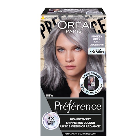 L'Oréal Paris Préférence Vivid Colours Smokey Grey intensiivinen kestoväri 1kpl