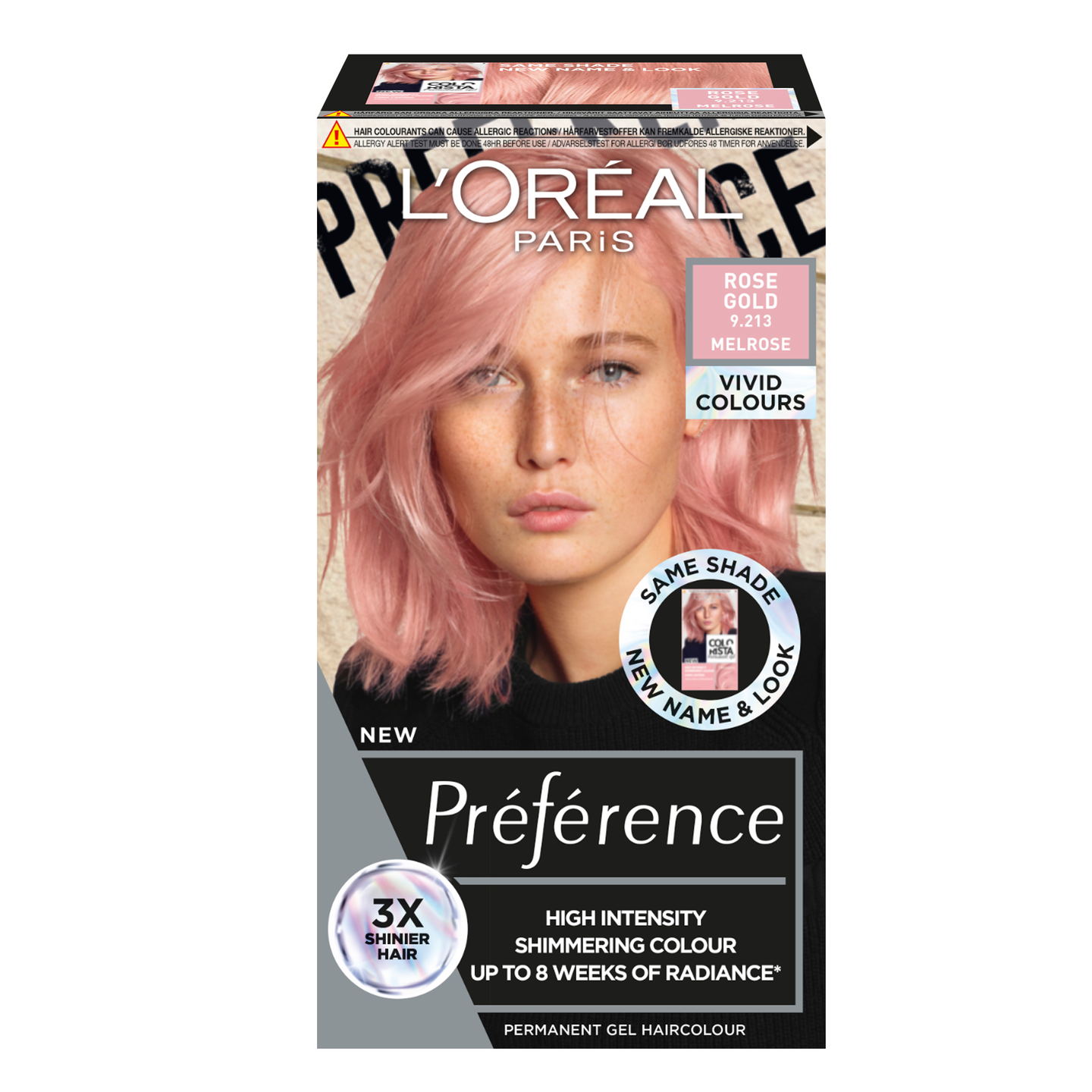 L'Oréal Paris Préférence Vivid Colours Rose Gold intensiivinen kestoväri 1kpl