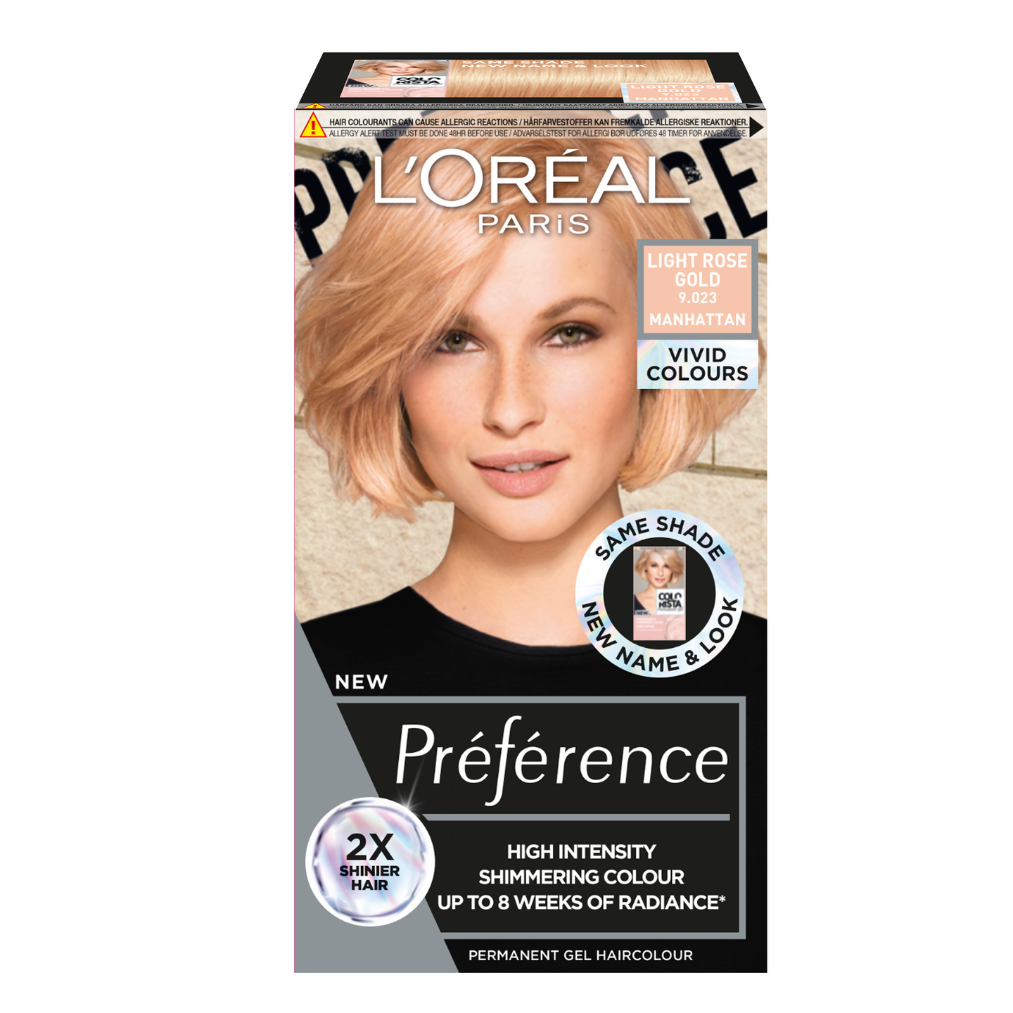 L'Oréal Paris Préférence Vivid Colours Light Rose Gold intensiivinen kestoväri 1kpl