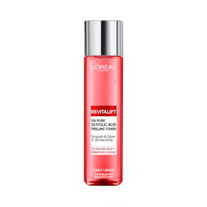 L'Oréal Paris Revitalift kasvovesi 180ml 5% Glycolic Acid Peeling Toner kuoriva