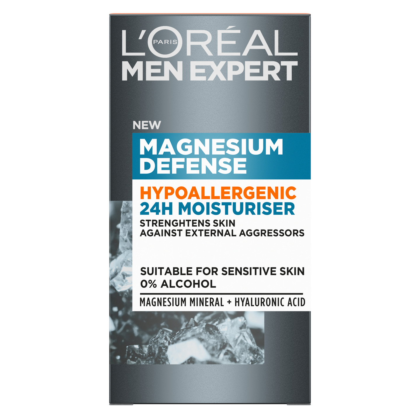 L'Oréal Paris Men Expert kasvovoide 50ml Magnesium Defense Hypoallergenic 24H