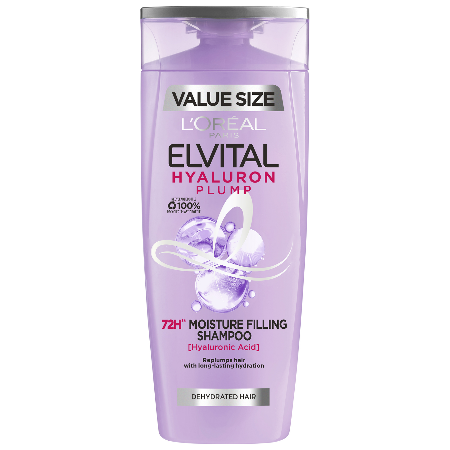 L'Oréal Paris Elvital shampoo 400ml Hyaluron Plump kosteutta kaipaaville hiuksille