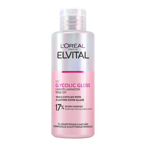 L'Oréal Paris Elvital Glycolic Gloss Post kiiltokäsittely pörröisille ja elottomille hiuksille 200ml