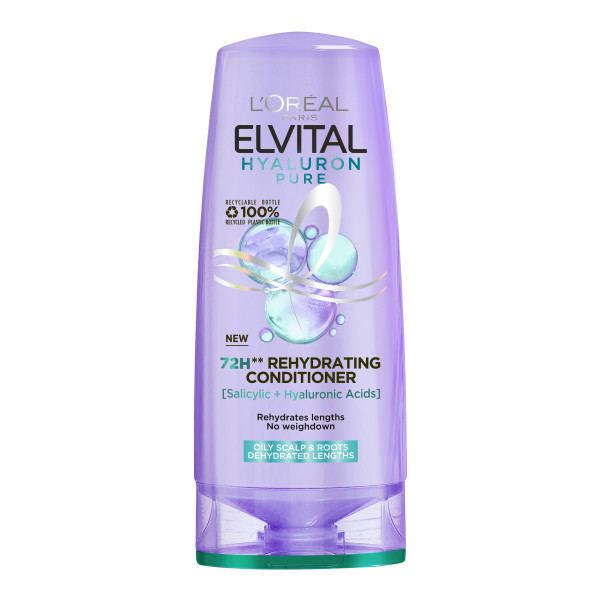 L'Oréal Paris Elvital hoitoaine 300ml Hyaluron Pure kosteutta kaipaaville hiuksille