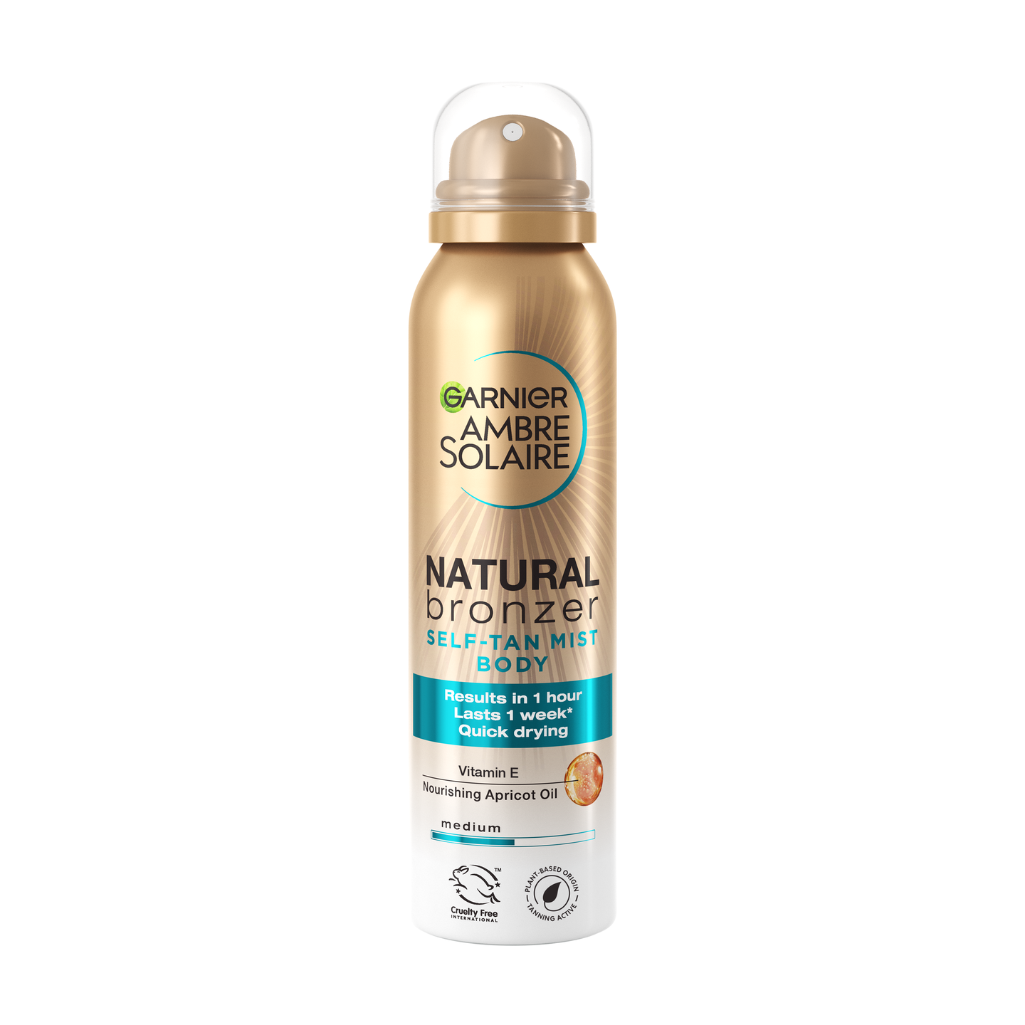 Garnier Ambre Solaire Natural Bronzer itseruskettava suihke vartalolle 150ml