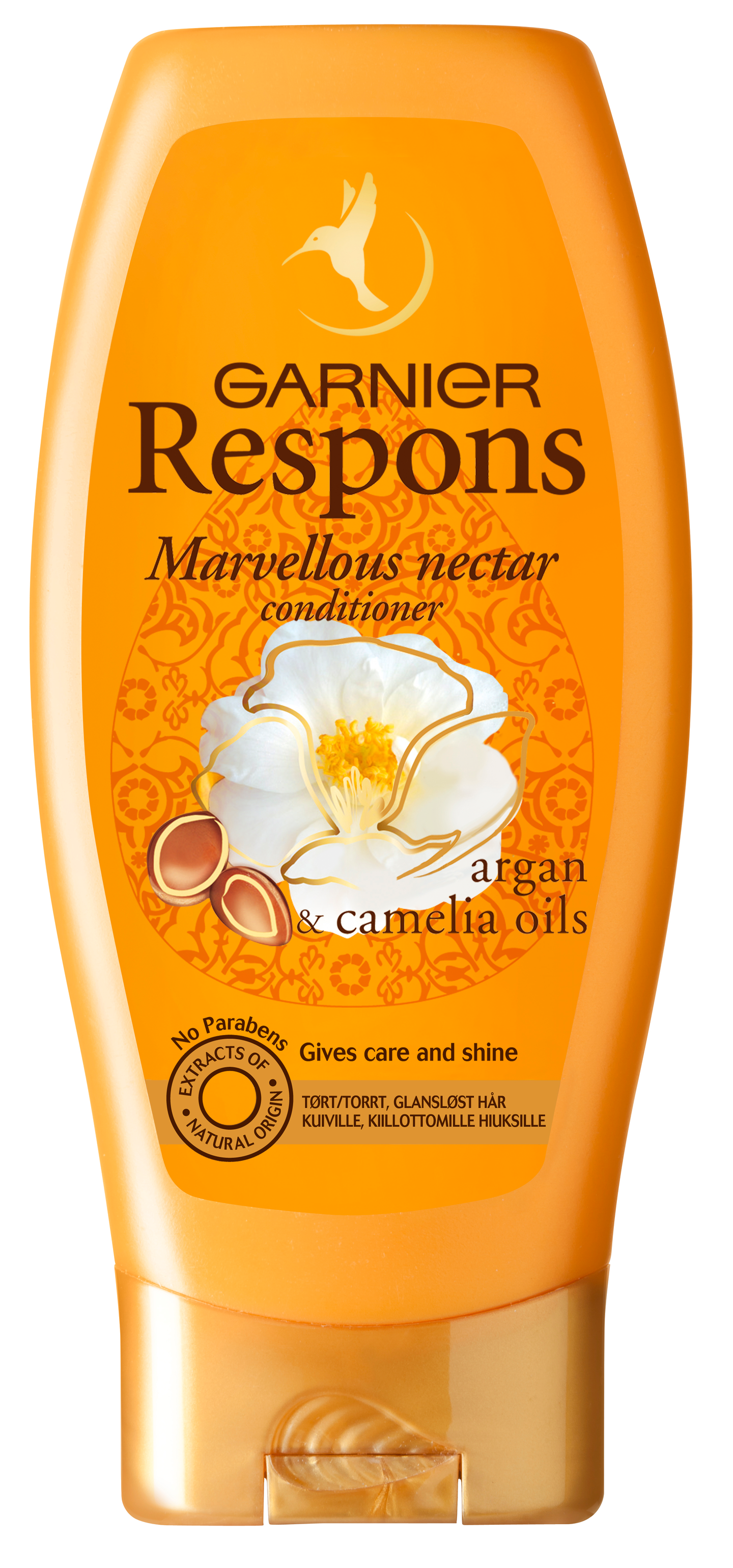 Garnier Respons hoitoaine 200ml Marvellous Nectar kuiville ja kiillottomille hiuksille