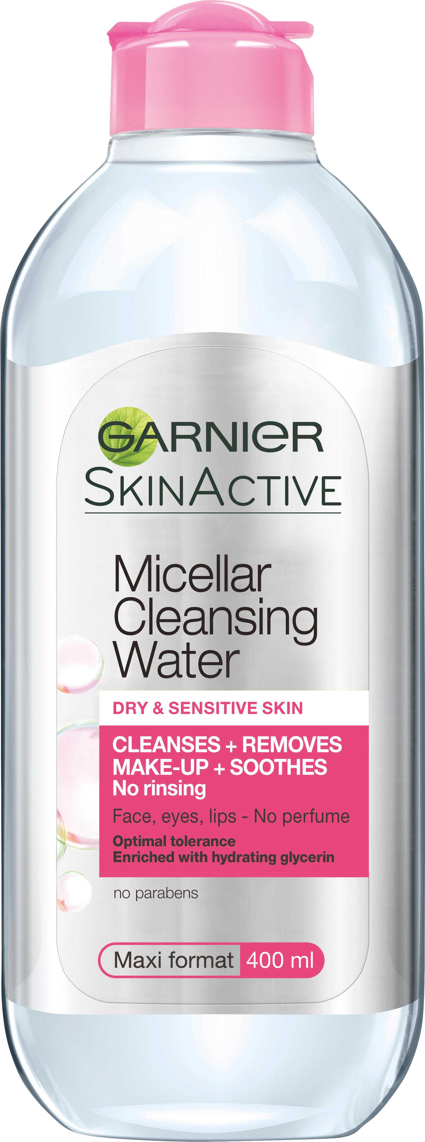 Garnier Skin Active Micellar puhdistusvesi kuivalle ja herkälle iholle 400ml