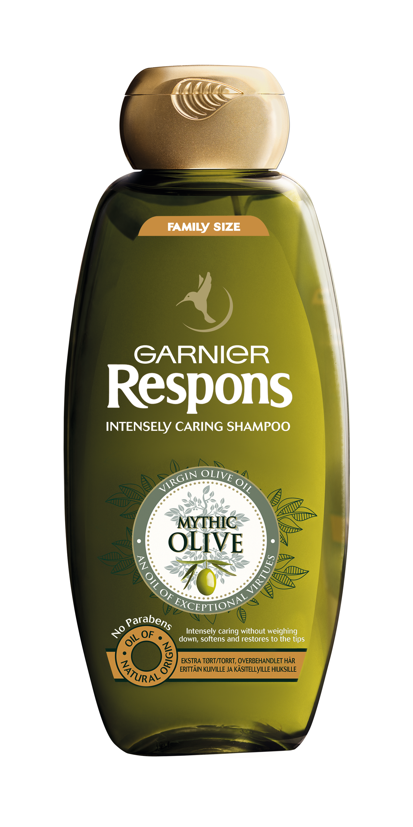 Garnier Respons shampoo 400ml Mythic Olive erittäin kuiville ja käsitellyille hiuksille