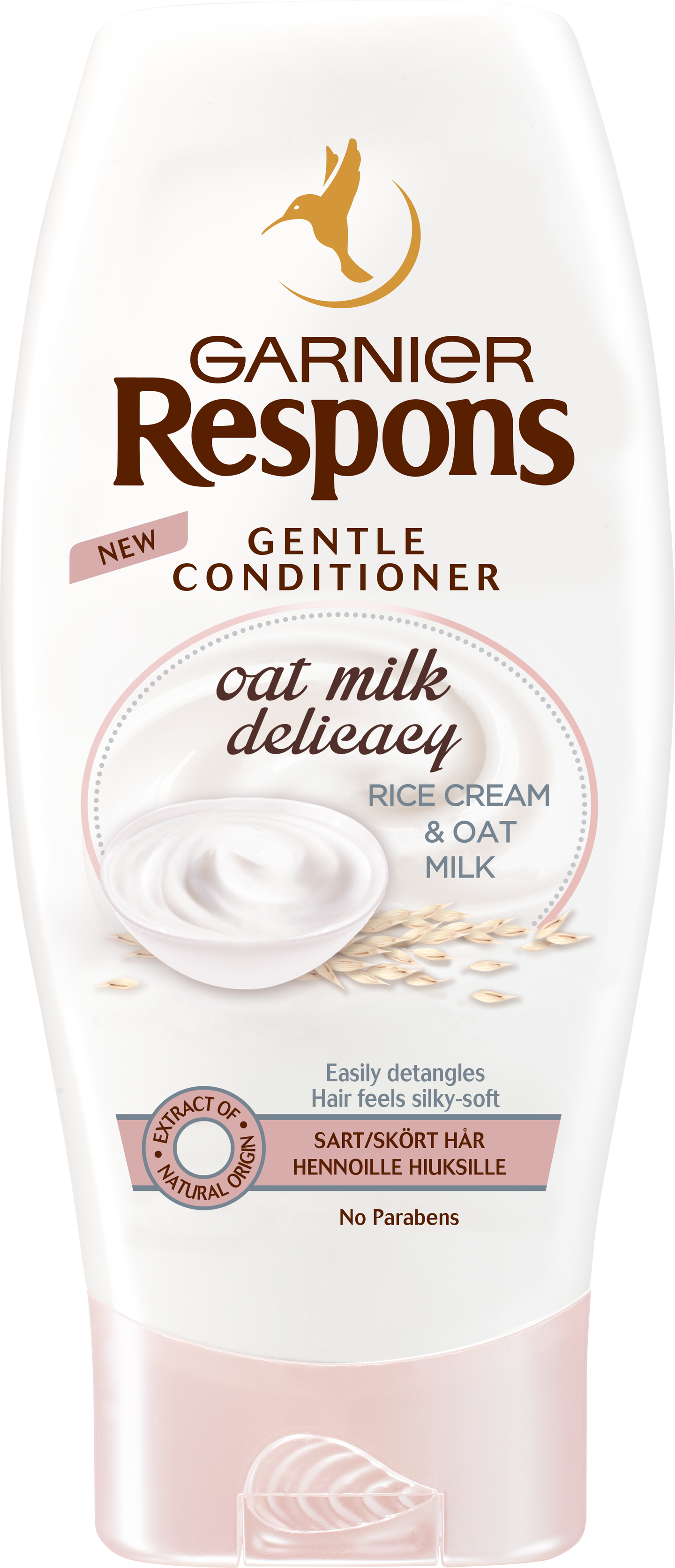 Garnier Respons 200ml Oat Milk Delicacy hoitoaine hennoille hiuksille ja herkälle hiuspohjalle