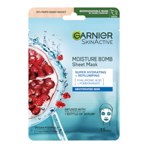 Garnier SkinActive Moisture Bomb kosteuttava kangasnaamio kasvoille 28g