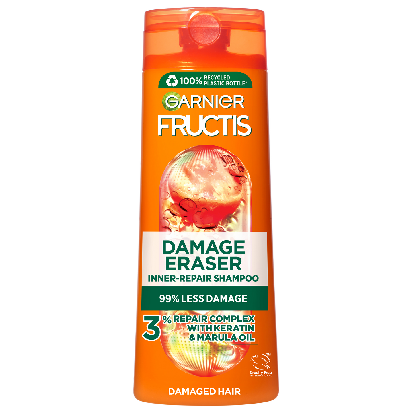 Garnier Fructis shampoo 250ml Goodbye Damage vaurioituneille ja elottomille hiuksille