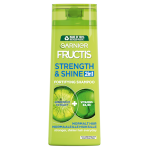 Garnier Fructis shampoo 400ml Strength & Shine 2in1 normaaleille hiuksille