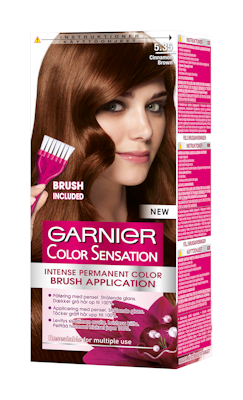 Garnier Color Sensation kestoväri 5.35 Cinnamon Brown Mahonkinen kullanruskea