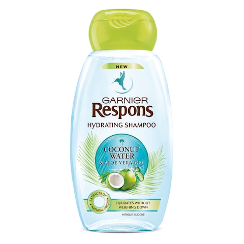 Garnier Respons shampoo 250ml Coconut Water & Aloe Vera Gel