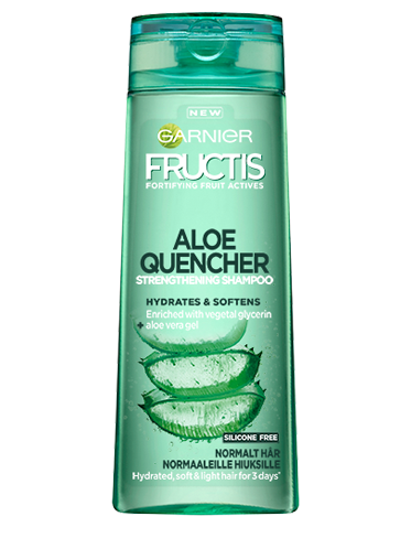 Garnier Fructis shampoo 250ml Aloe Quencher normaaleille hiuksille