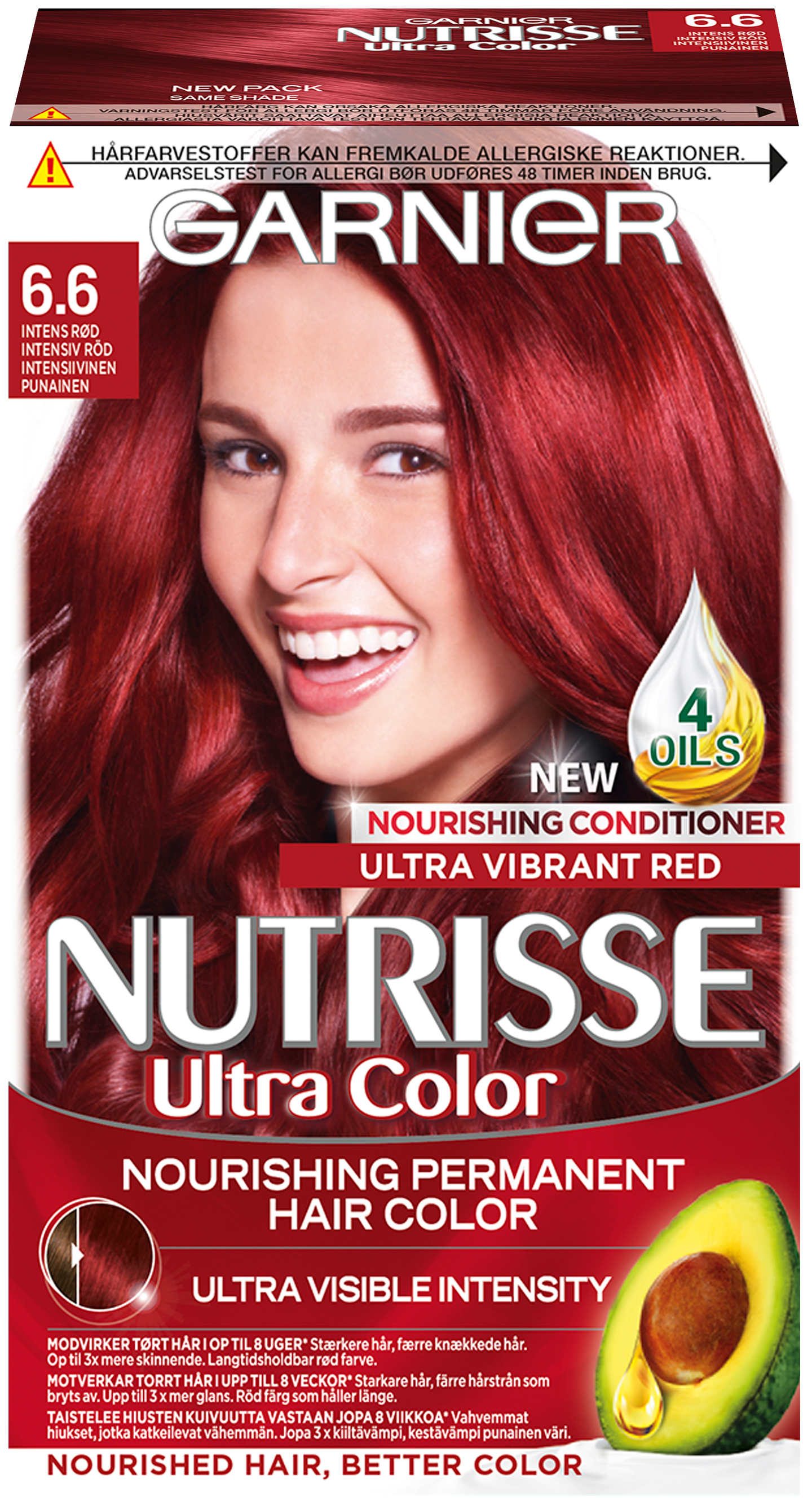 Garnier Nutrisse kestoväri 6.60 Ultra Color Intensiivinen Punainen