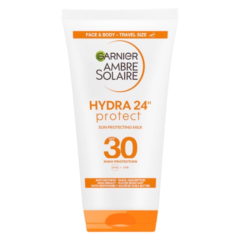 Garnier Ambre Solaire Hydra 24h Protect Sun Protection Milk aurinkosuojaemulsio SK30 50ml