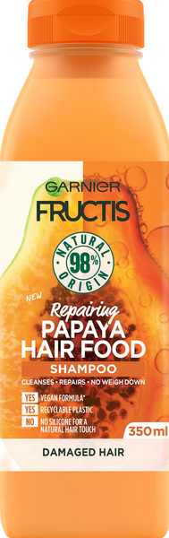 Garnier Fructis Hair Food Papaya shampoo vaurioituneille hiuksille 350ml