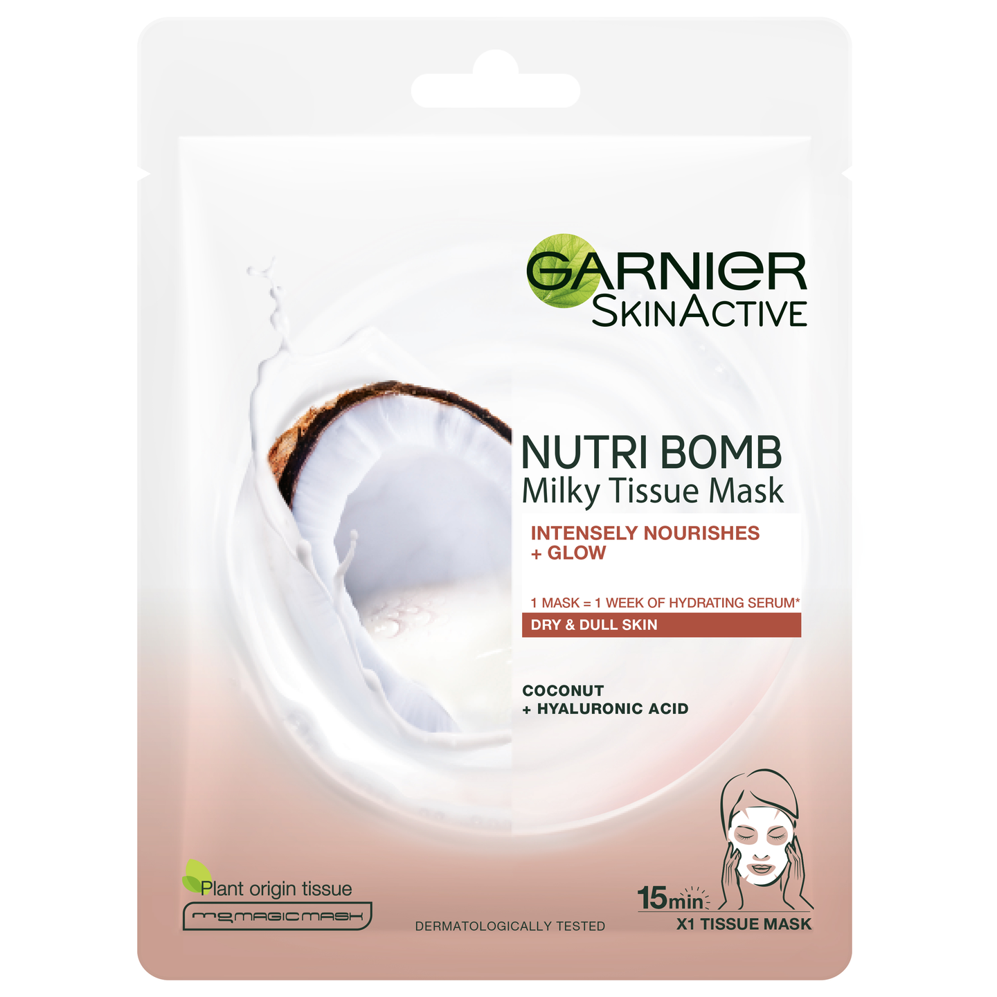 Garnier SkinActive Nutri Bomb Milky kangasnaamio 28g