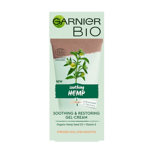 Garnier Bio hamppusiemenöljyä sisältävä geelivoide kasvoille 50ml