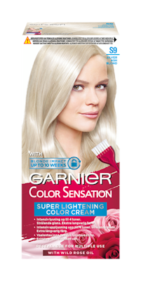 Garnier Color Sensation kestoväri S9 Ultra Light Silver Blond Ultrakirkas hopeinen vaalea