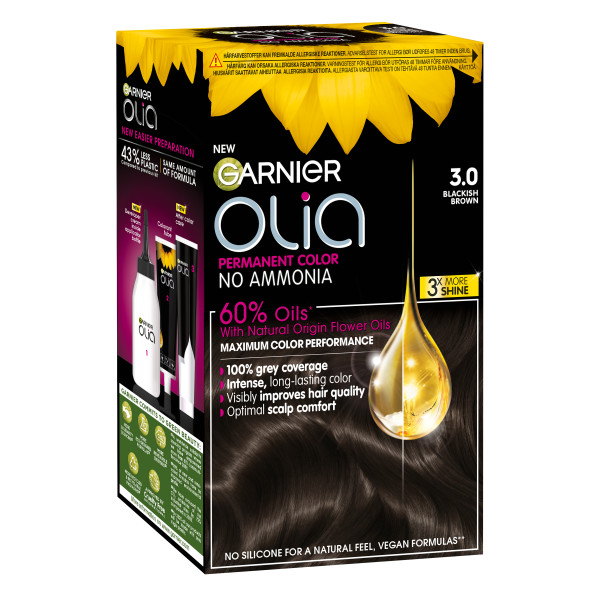 Garnier Olia 3.0 Soft Black kestoväri 1kpl