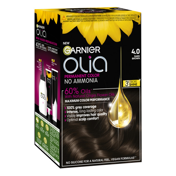 Garnier Olia 4.0 Dark Brown kestoväri 1kpl